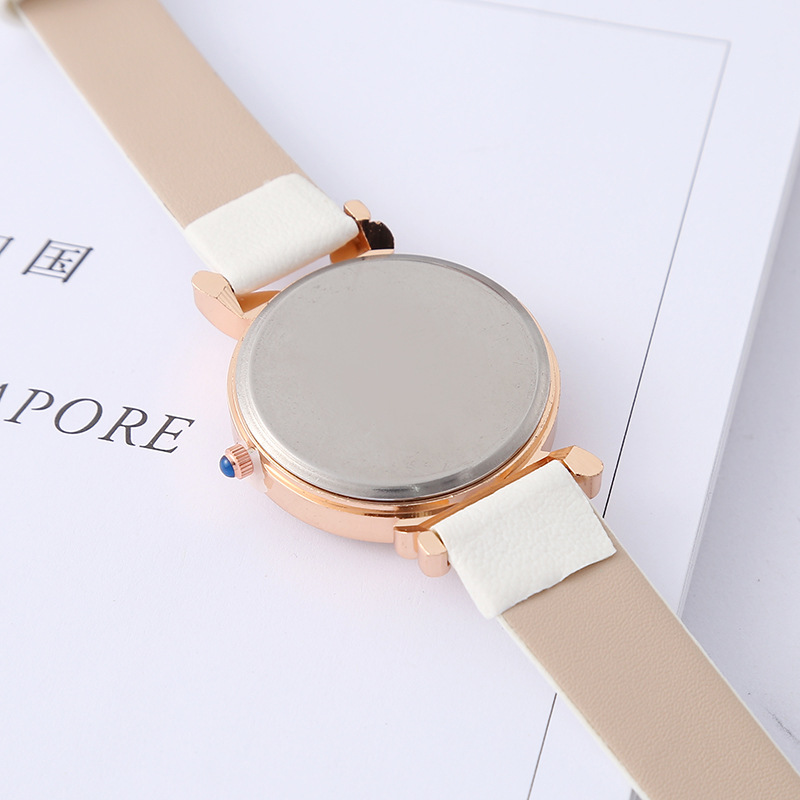 Korean Fashion Casual Watch Cute Student Sweet Elf Belt Watch Lady Temperament Quartz Watch Wholesale