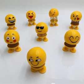 车载表情包摇头摆件搞笑活跃搞怪汽车弹跳表情包可可抖音同款包邮