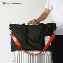 亚马逊热款旅行折叠收纳包多功能便携大容量行李袋斜挎衣物收纳袋