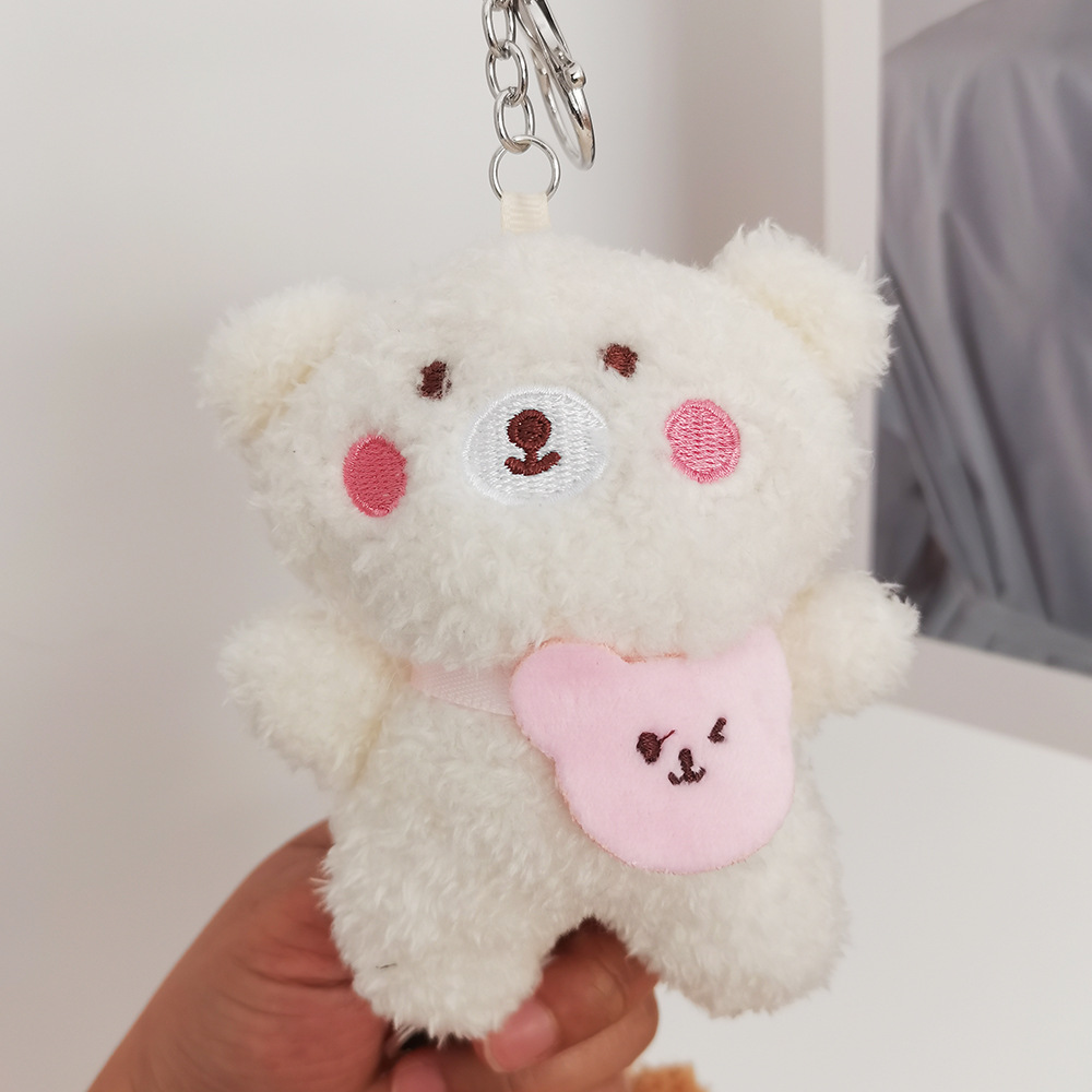 可爱小熊毛绒玩具挂件丑萌熊公仔小号玩偶儿童书包挂饰情侣钥匙扣