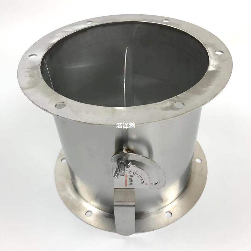 304不锈钢手动风阀 风管阀门风管蝶阀止回阀圆形方形风量调节阀