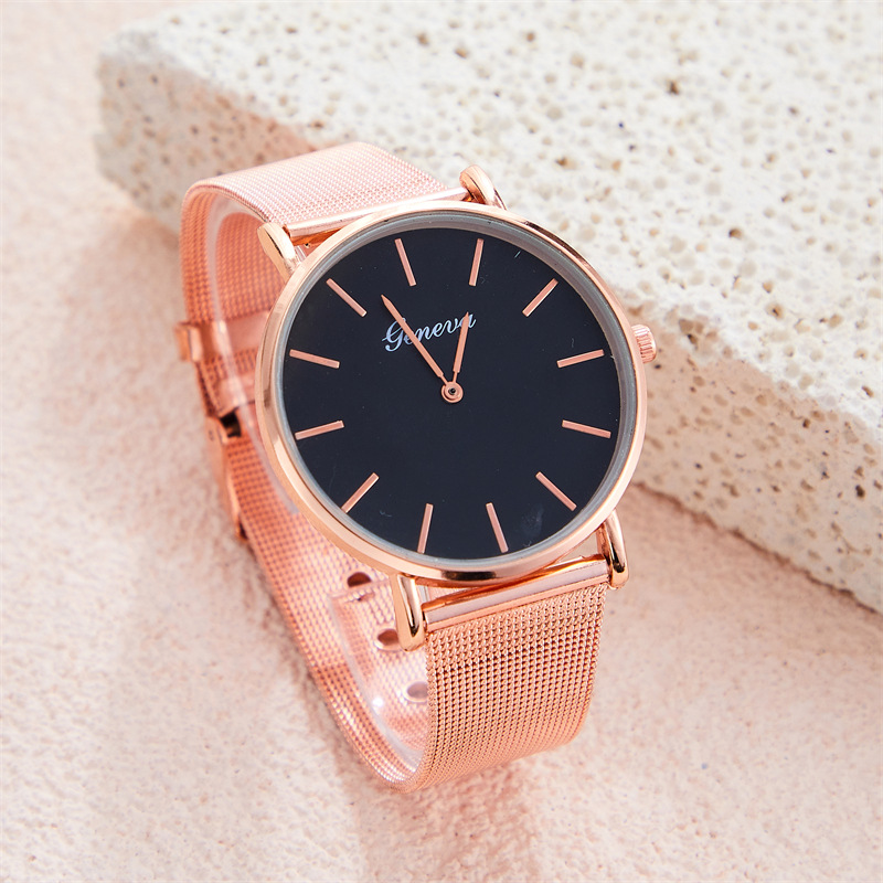 New Arrival Hot Sale Mesh Strap Fashion Mesh Strap Women's Watch Simple Temperament Fashion Women's Watch in Stock Wholesale Reloj