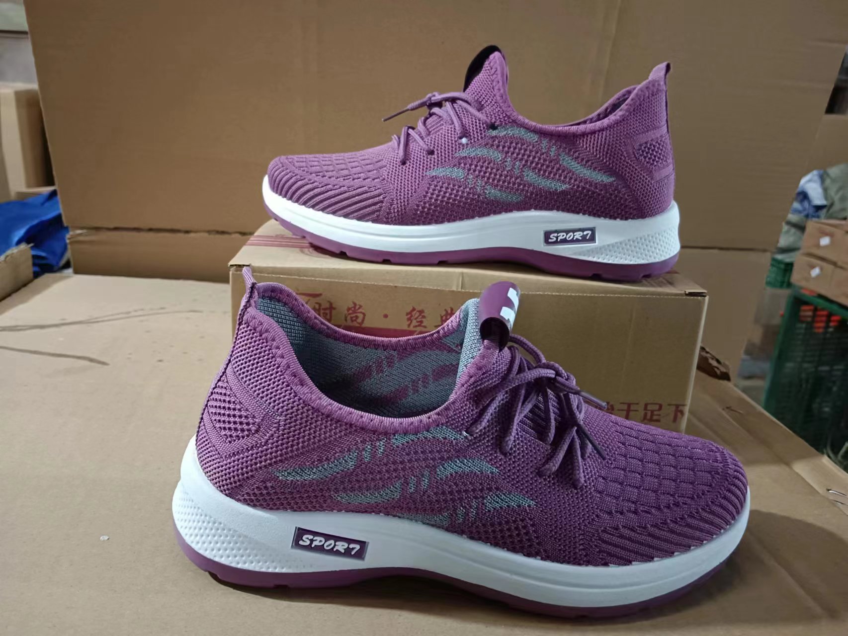 Women's Shoes Spring 2023 New Sports Casual Shoes Versatile Flying Woven Breathable Shoes Women's Running Shoes Fashionable Foreign Trade