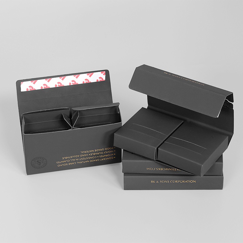 撕拉式会员卡盒触感纸烫金vip贵宾卡包装盒免胶带自封口拉链卡盒