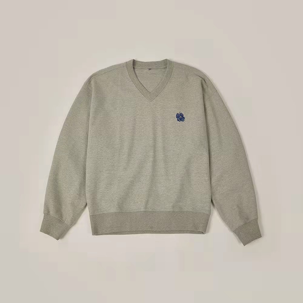 ae韩国ader卫衣潮牌秋冬男女v领套头长袖上衣女装刺绣宽松情侣衫