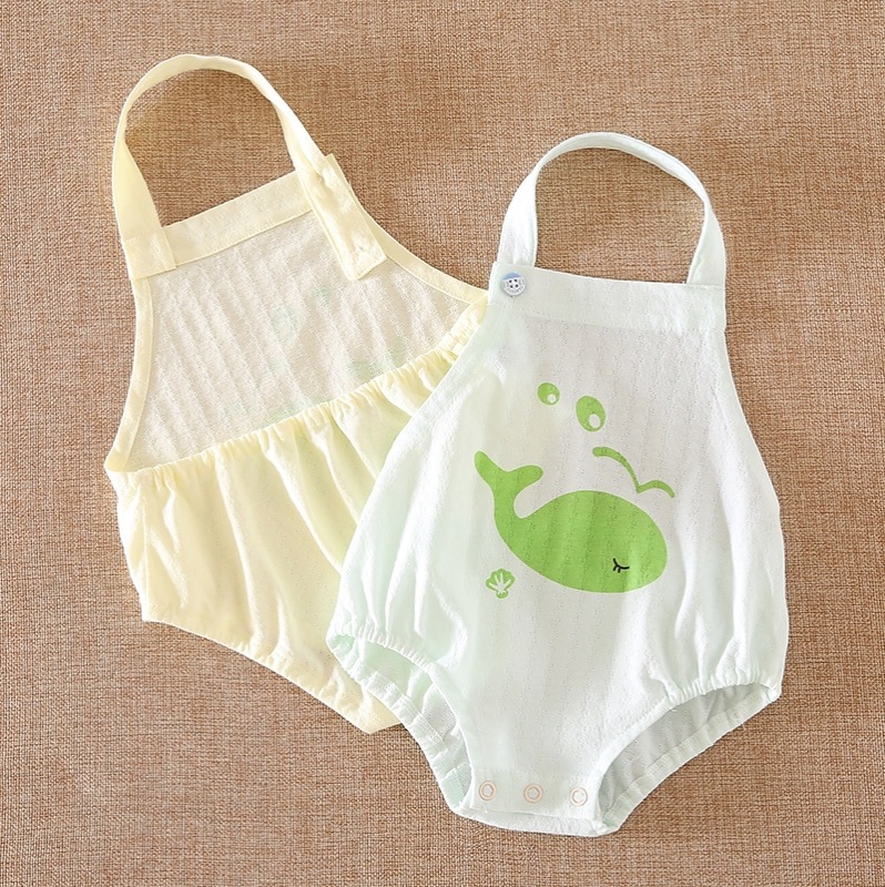 婴幼儿肚兜0一3个月婴儿夏天护脐肚围兜兜护肚脐防着凉三角包屁衣