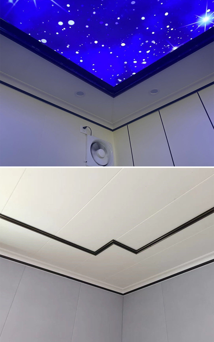 竹木纤维小阴角线40mm天花吊顶顶角线集成墙面背景墙装饰线条