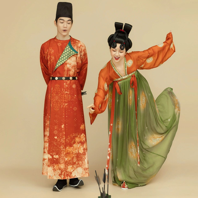 New Studio Hanfu Theme Clothing Men and Women Couple Dress Studio Wedding Photo Retro Tang Suit Photography Suit