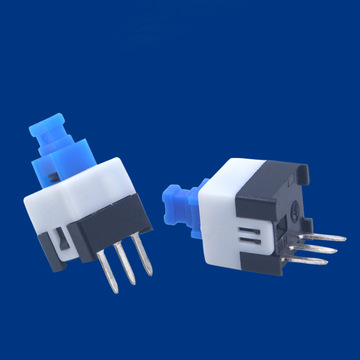 供应77自锁无锁开关质优高头三脚按键开关