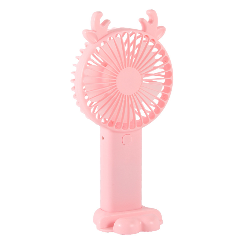 New Usb Mini Fan Cartoon Handheld Fan Portable Desktop Charging Household Fan Gift