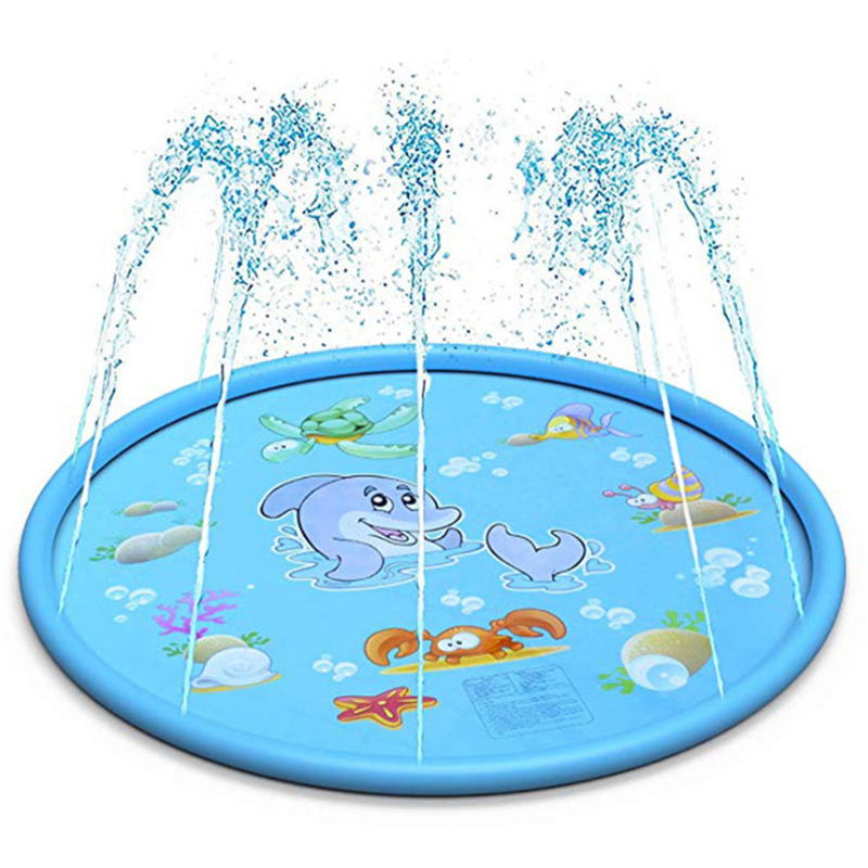 Water Spray Mat Children's Water Spray Game Mat Outdoor Lawn Beach Water Playing Toy Sprinkler Mat Spray Pool