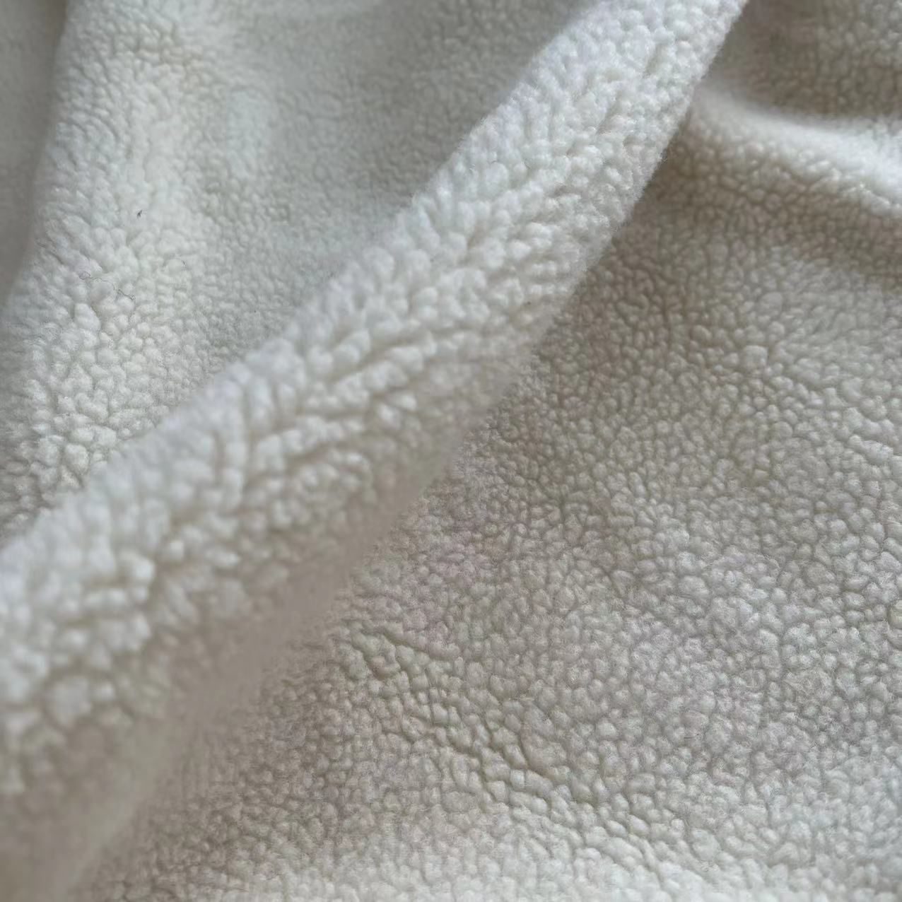 纯羊毛本色羊剪绒圈圈滚球羊羔毛服装大衣面料