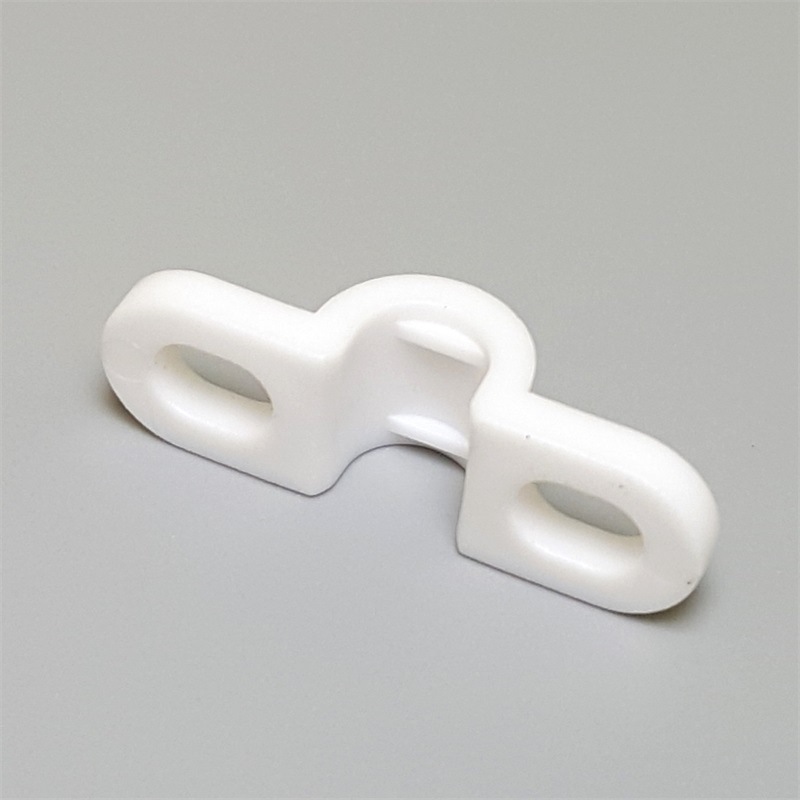 18mm孔距弧形压线板直条塑料压线卡弧面7mm桥形上下组合双压线扣