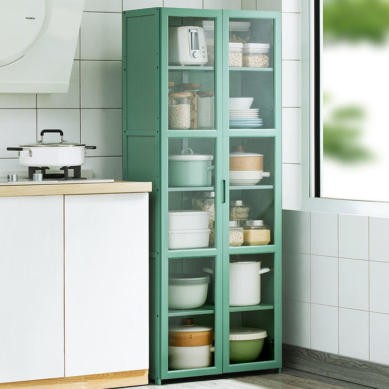 碗柜家用柜厨房置物架子新款落地调料微波炉碗架餐具柜多层橱柜