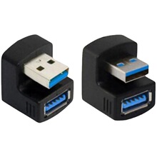 Usb公母180度Usb3.0公对母转接头U型弯头公转母延长线弯角对接头