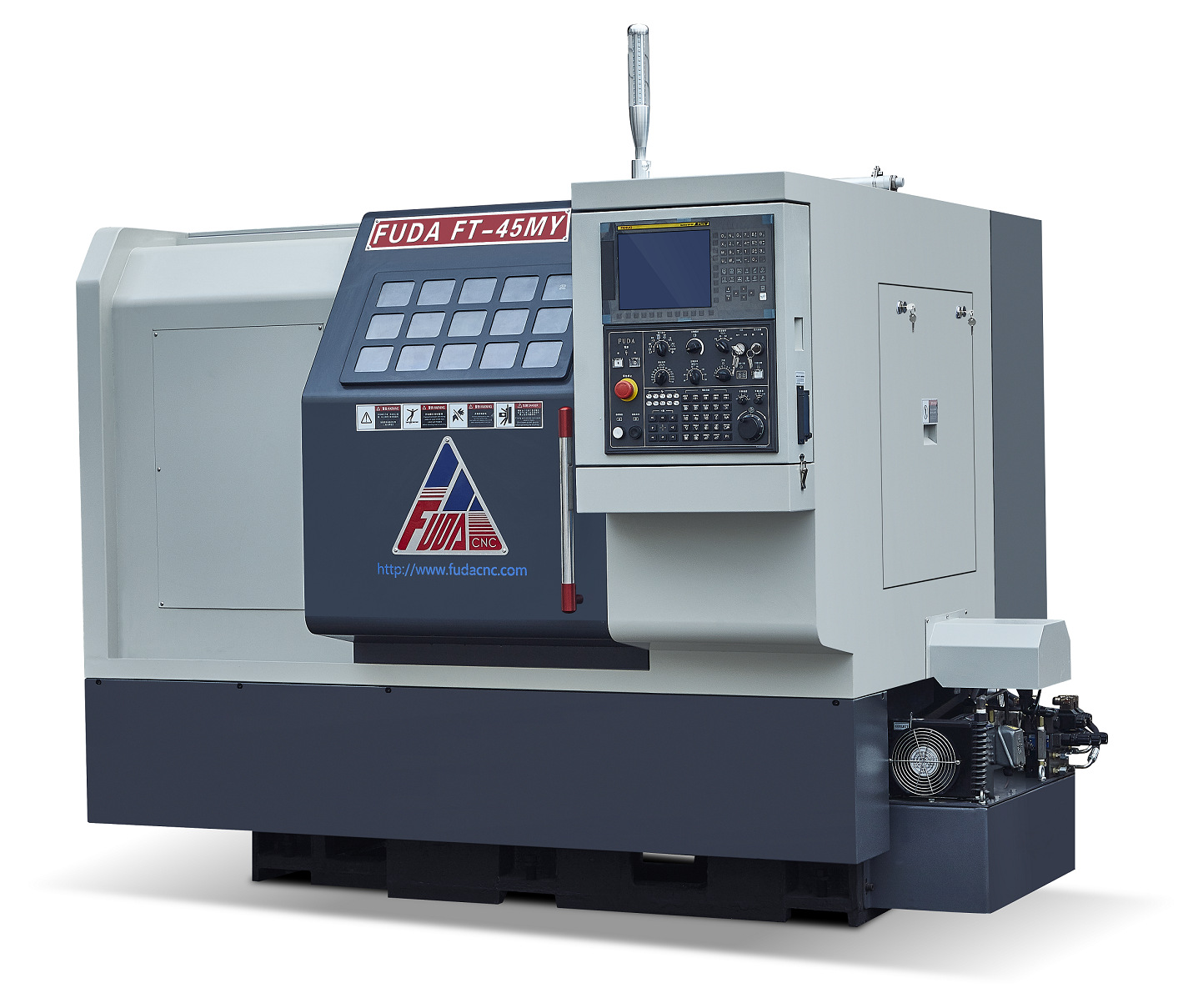 刀塔数控车床双主轴斜床身数控车床富大车铣复合数控车