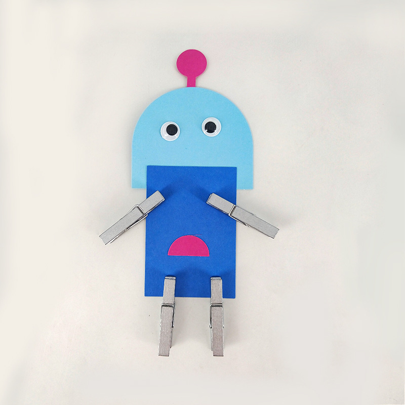 鱼缸儿童益智手工diy创意玩具纸玩机器人制作材料包幼儿园礼物