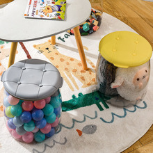 轻奢透明多功能儿童玩具收纳凳儿童椅家用储物收纳凳玩具收纳篮