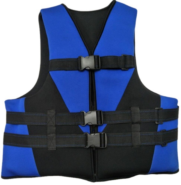 漂浮夹克蓝色方便耐用成人男女通用超薄皮划艇救生衣