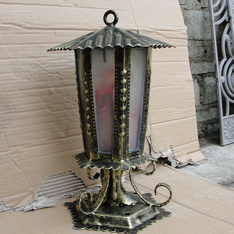 厂家直供新中式复古景区工程灯庭院别墅户外防水大门口围墙柱子灯