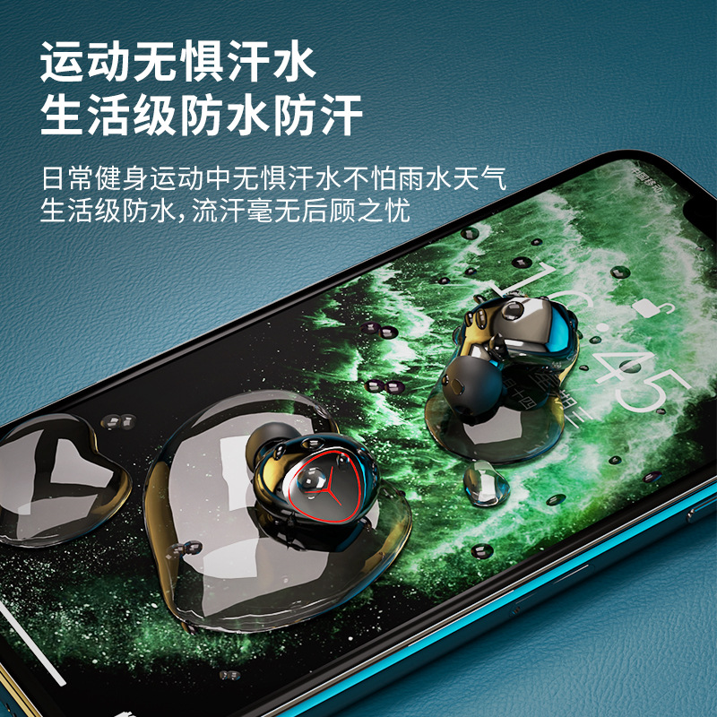 New M66pro Mirror Bluetooth Headset Binaural Low Latency Game Cross-Border Private Model Tws Bluetooth Headset 5.3