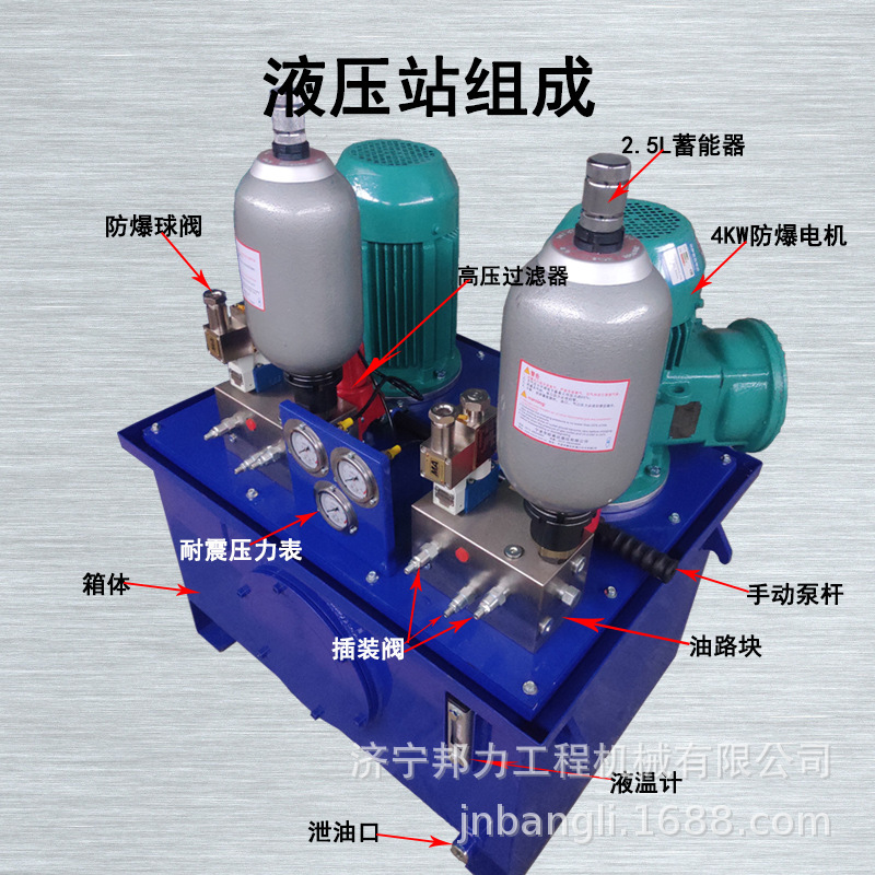 盘式制动器液压系统 液压系统成套设备 动力单元 液压站