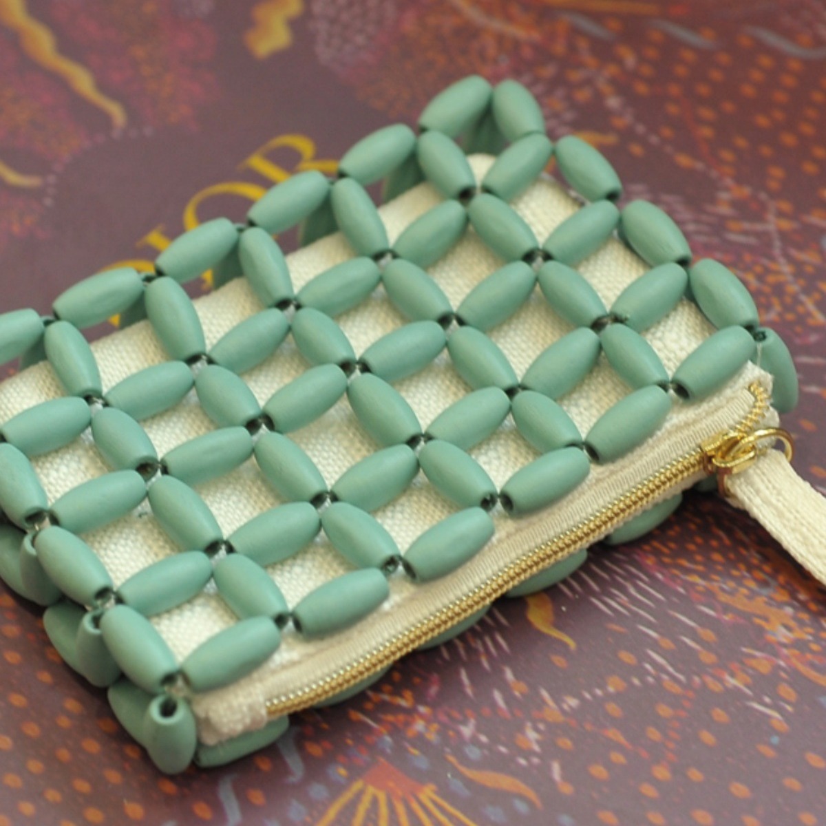 m精美小巧蓝色化妆包零钱包 卡包编织包收纳包/串珠包包-阿里巴巴