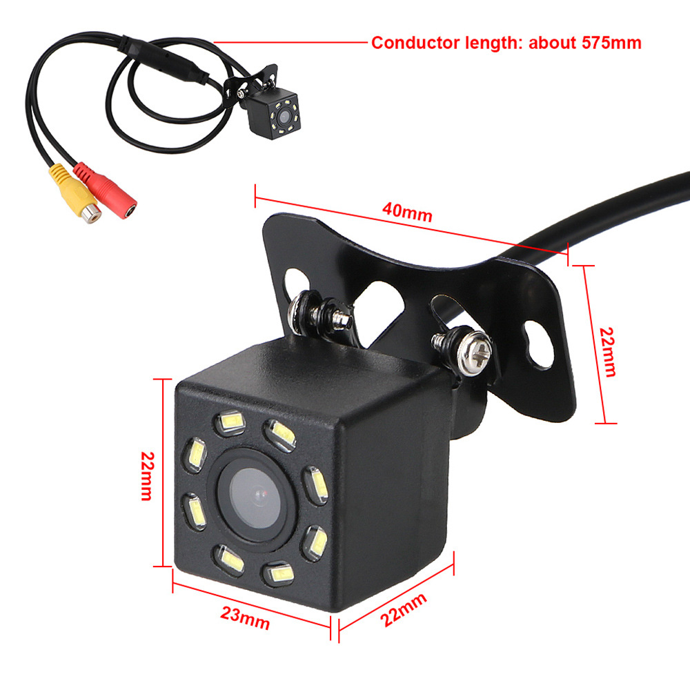 4led Light Universal Plug-in Rearview Camera Carcamera Car Camera Car Rear View Reversing Image