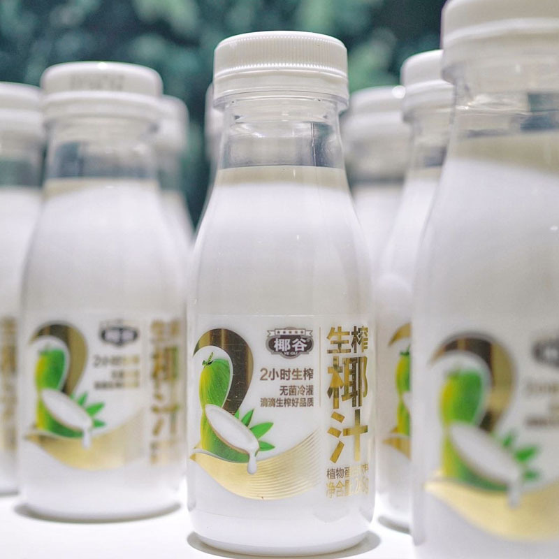 椰谷鲜椰汁生榨鲜奶椰子汁245g*10瓶/件一件代发