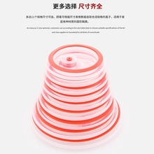 食品级保鲜碗盖子塑料密封盖透明硅胶盖微波炉圆形碗盖防尘防油盖