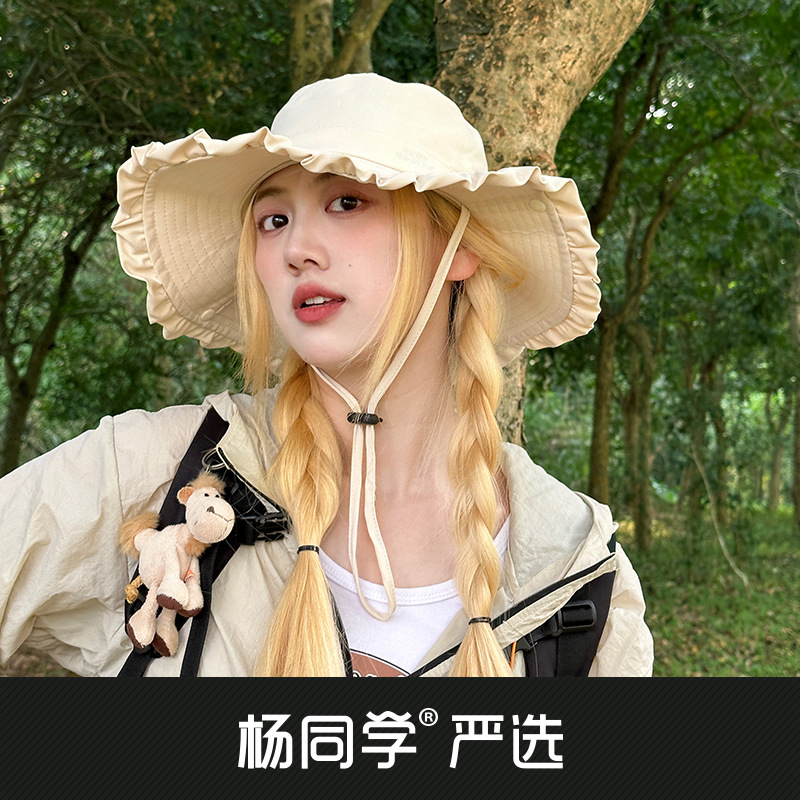 防晒帽女渔夫帽登山帽牛仔遮阳帽子男夏太阳帽一件代发-阿里巴巴