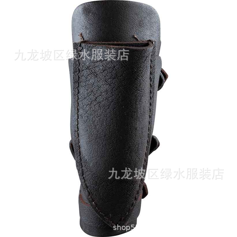 中世纪蒸汽朋克复古皮革匕首套小刀套皮带扣护臂护手wish ebay货
