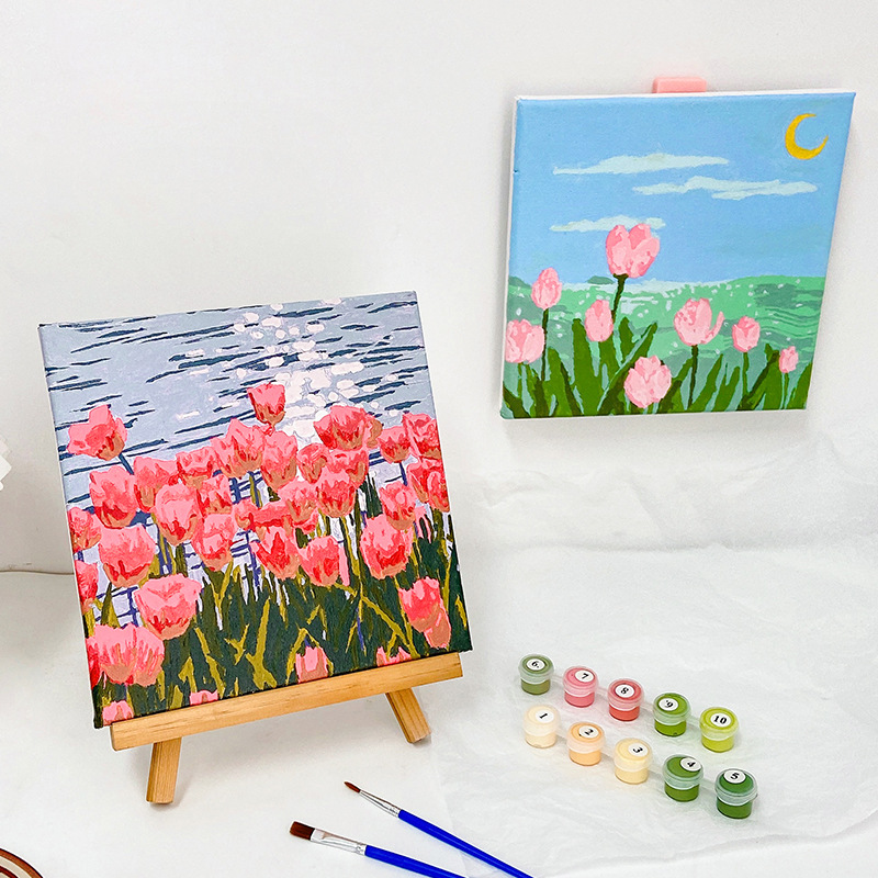 Tulip Digital Oil Painting Color Fillers