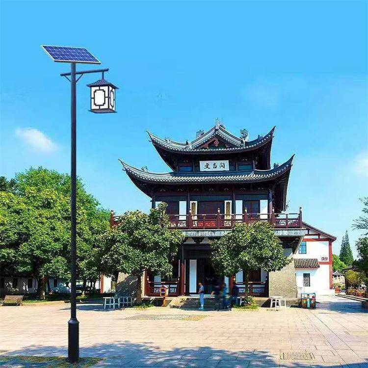 户外防水太阳能庭院灯 公园led 3米3.5米 现代中式仿古庭院灯