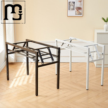 曼培简易折叠桌脚架子课桌架桌腿办公桌架单双层弹簧架对折架支架