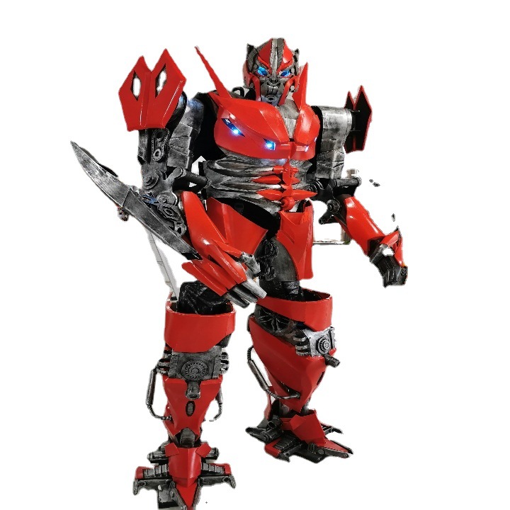 变形金刚真人版可穿戴机器人盔甲道具可行走迪诺铠甲大黄蜂