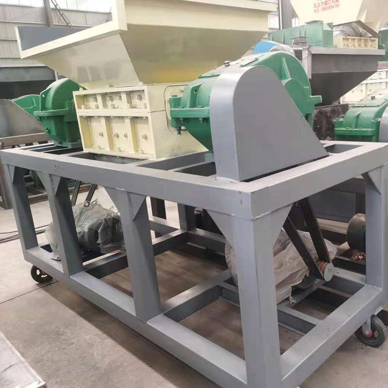 废旧塑料轮胎双轴撕碎机家具家电木材破碎机金属橡胶编织袋粉碎机