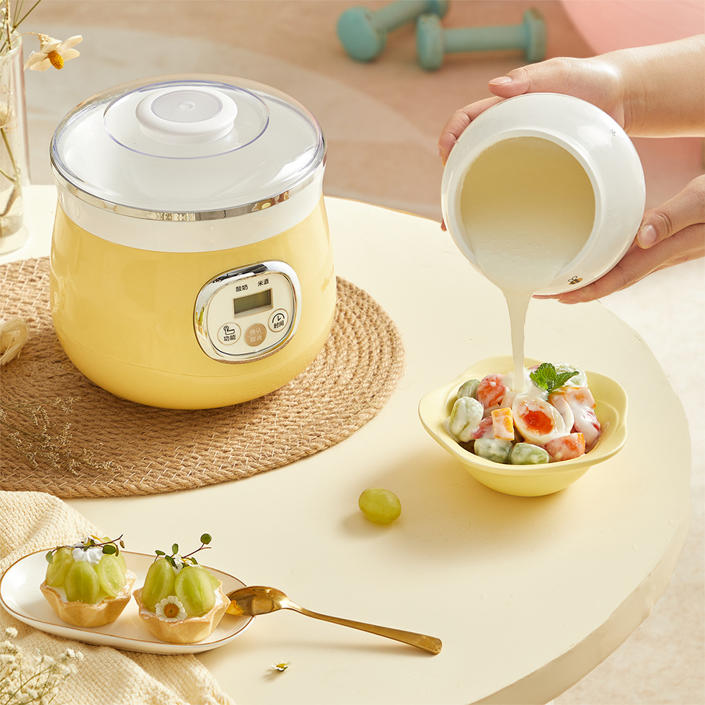 小熊酸奶机snj-530 1l大容量鲜制酸奶立体恒温加热家用早餐酸奶机