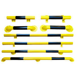 钢管停车位挡车器车位车轮定位器汽车限位器铁制烤漆倒车挡车杆