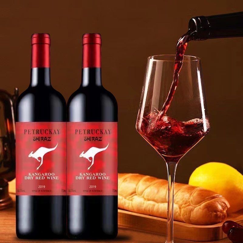 京东配送澳大利亚进口飞奔袋鼠干红葡萄酒整箱送礼高级葡萄酒