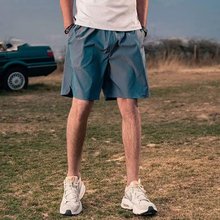 夏季休闲短裤男外穿潮牌宽松运动裤薄款速干透气宽松纯色工装裤