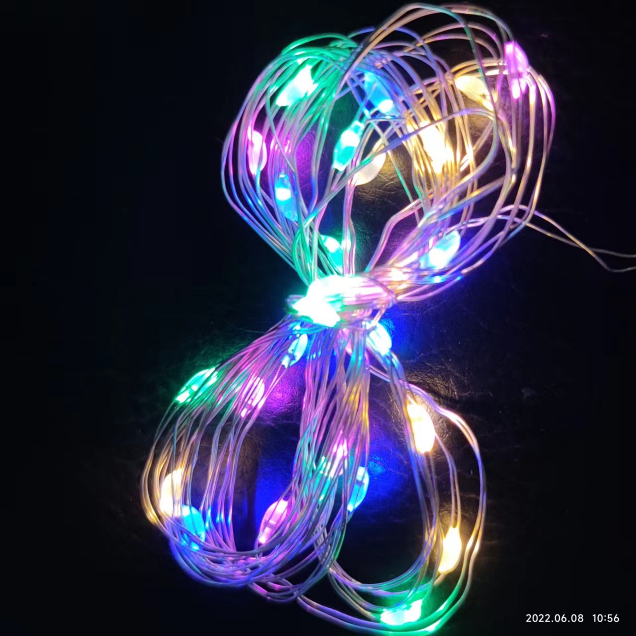 Led Copper Wire Lamp String Bounce Ball Stall Flashlight Battery Box Colorful Lights Christmas Tree Decoration Copper Wire Atmosphere String