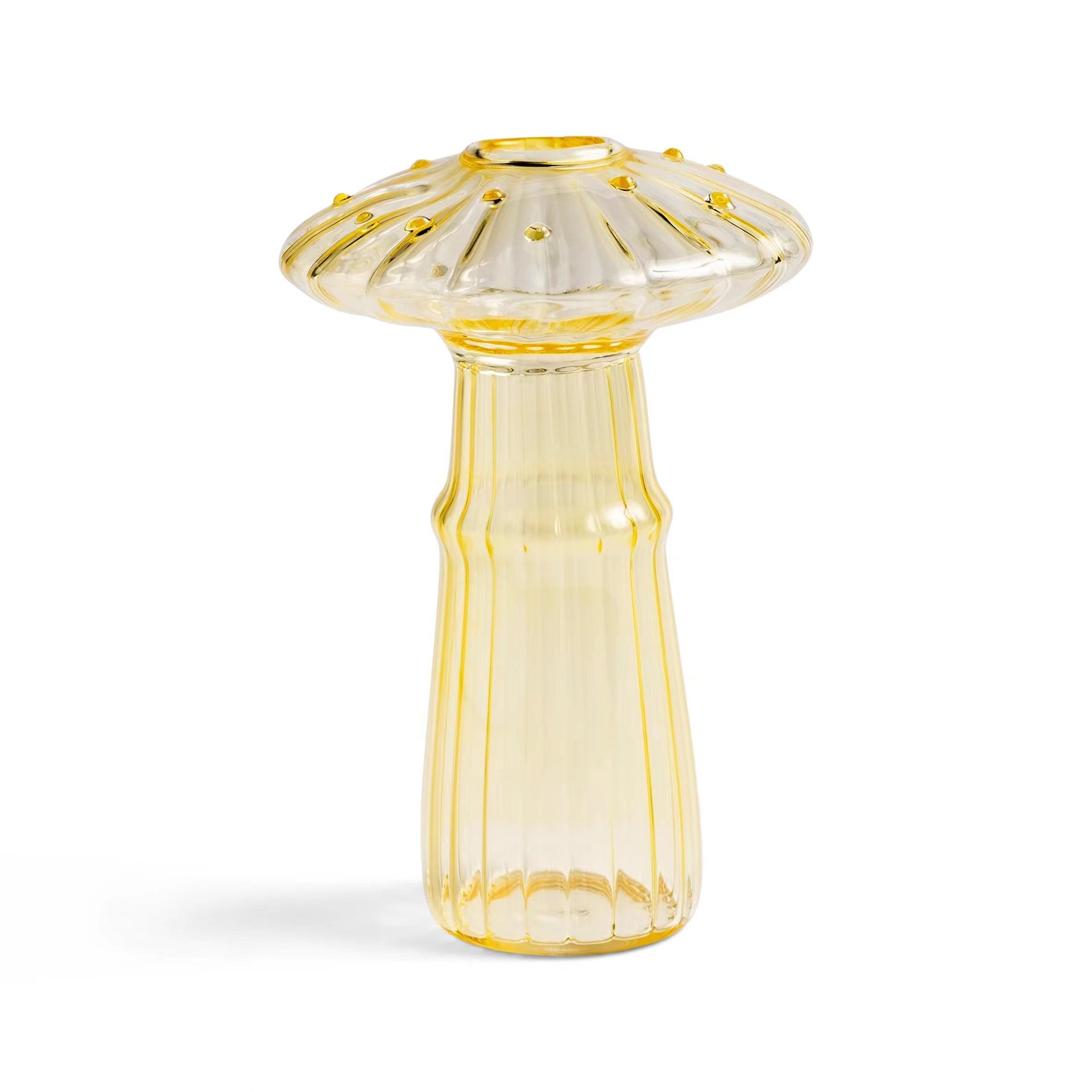 Glass Mushroom Vase Aromatherapy Bottles Hydroponic Flower Decorative Home Decoration Glass Creative Vase Nordic