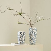 感新中式复古青花瓷陶瓷花瓶创意仿古玄关客厅插花装饰品摆件