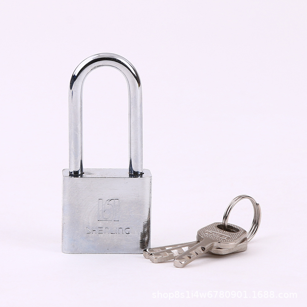 浦江神灵厂家供应四方叶片长梁挂70mm挂锁仓库锁直开锁大门锁批发