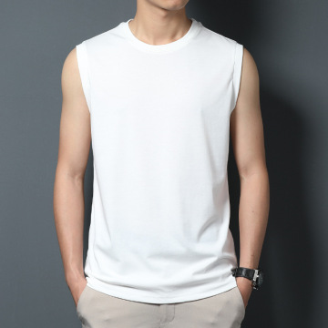 新款男士无袖冰丝冰感背心t恤男上衣坎肩吸汗运动学生透气薄 503