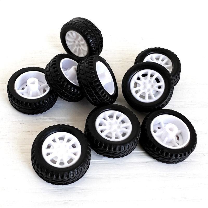 20mm轮子轮胎橡胶轮 儿童玩具小汽车轮子配件喷漆批发长期供应