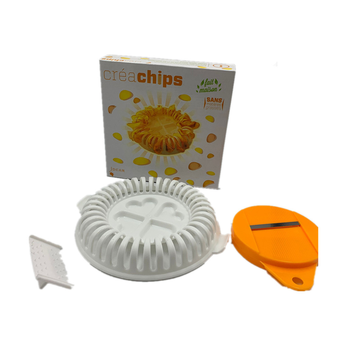 DIY烘焙微波炉美味烤薯片器三件套装创意家居土豆薯片厨房小工具