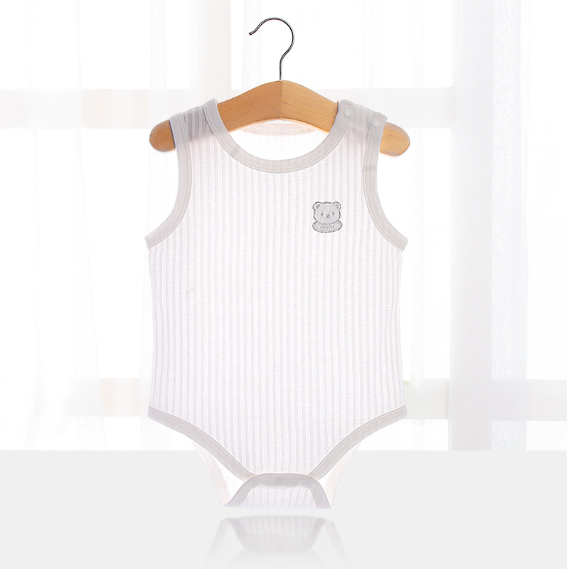 Newborn Baby Clothes Pure Cotton Baby Jumpsuit Summer Vest Onesie Triangle Rompers Romper Summer Thin