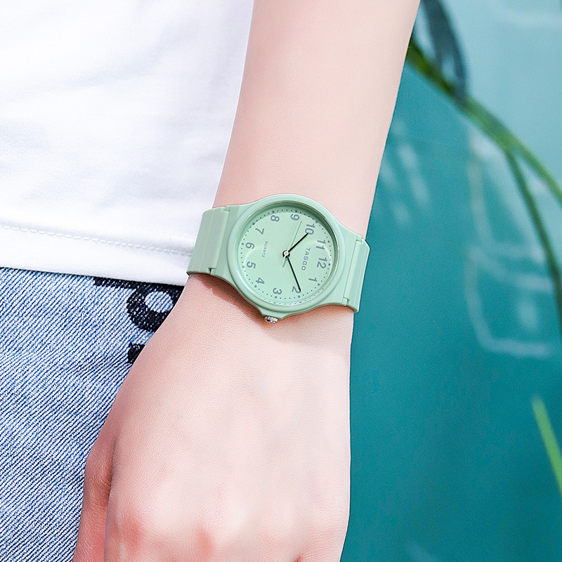 tasgo特斯高t129手表小众夏季ins风白色电子初高中学生新款青少年